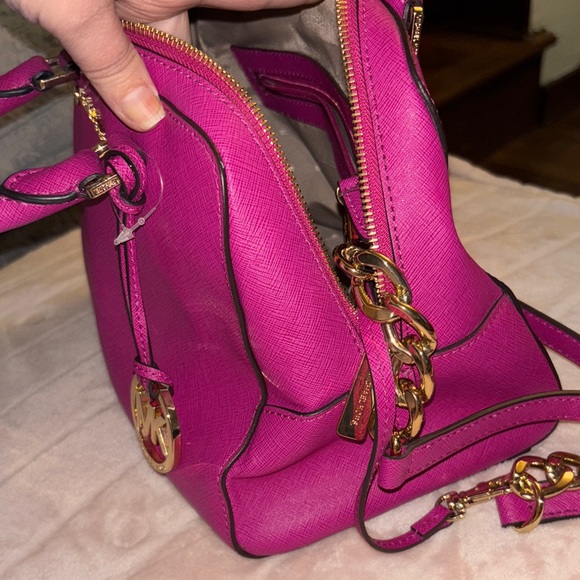 Michael Kors Fuchsia Satchel Bag - Picture 3 of 4